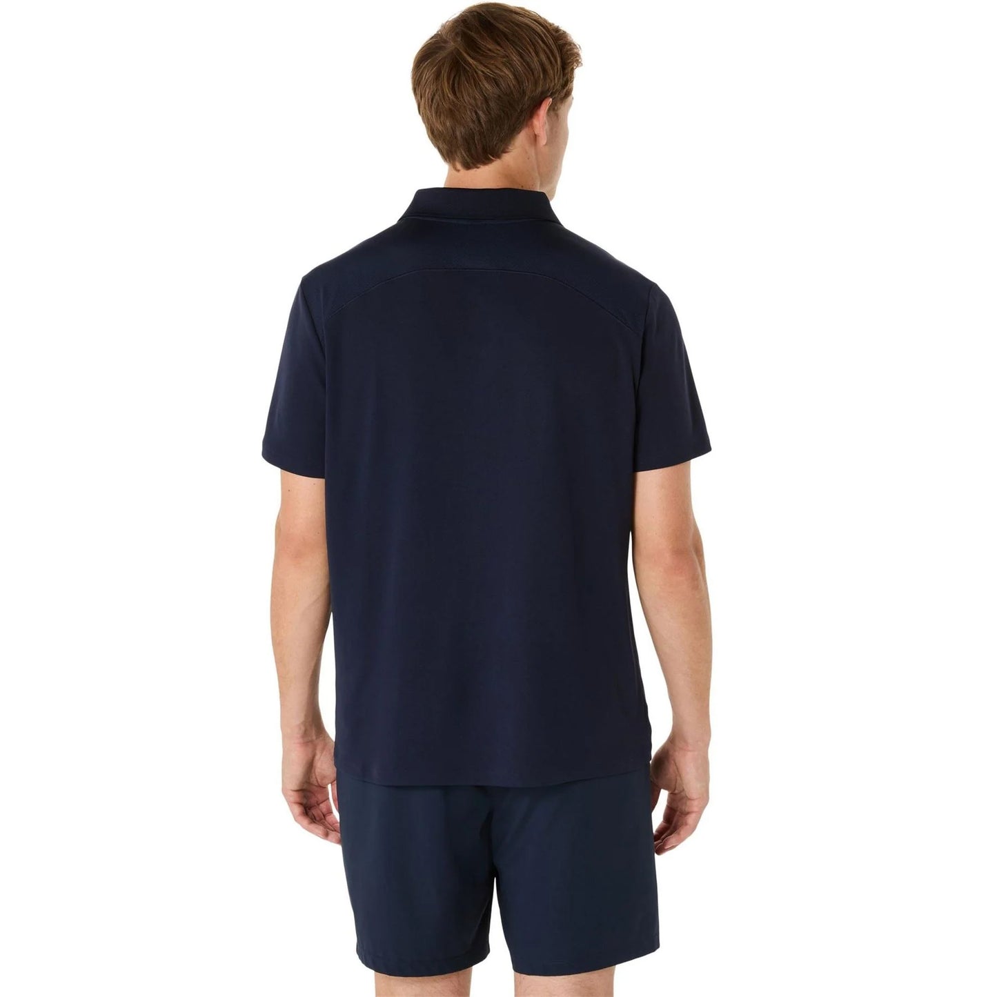Blue - Back - Asics Mens Lightweight Tennis Polo Shirt
