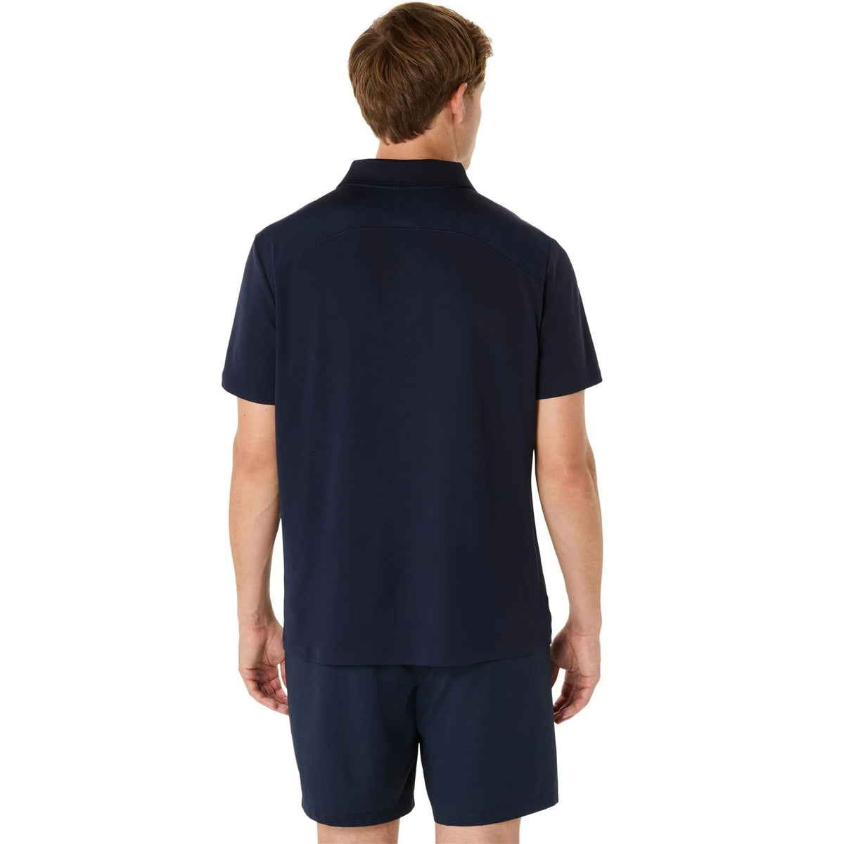 Blue - Back - Asics Mens Lightweight Tennis Polo Shirt