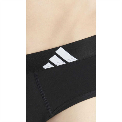 Black - Side - Adidas Mens Active Flex Briefs (Pack of 2)