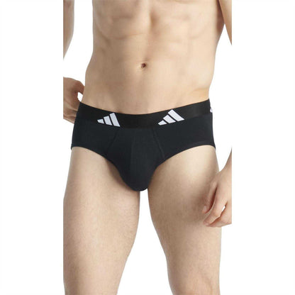 Black - Lifestyle - Adidas Mens Active Flex Briefs (Pack of 2)