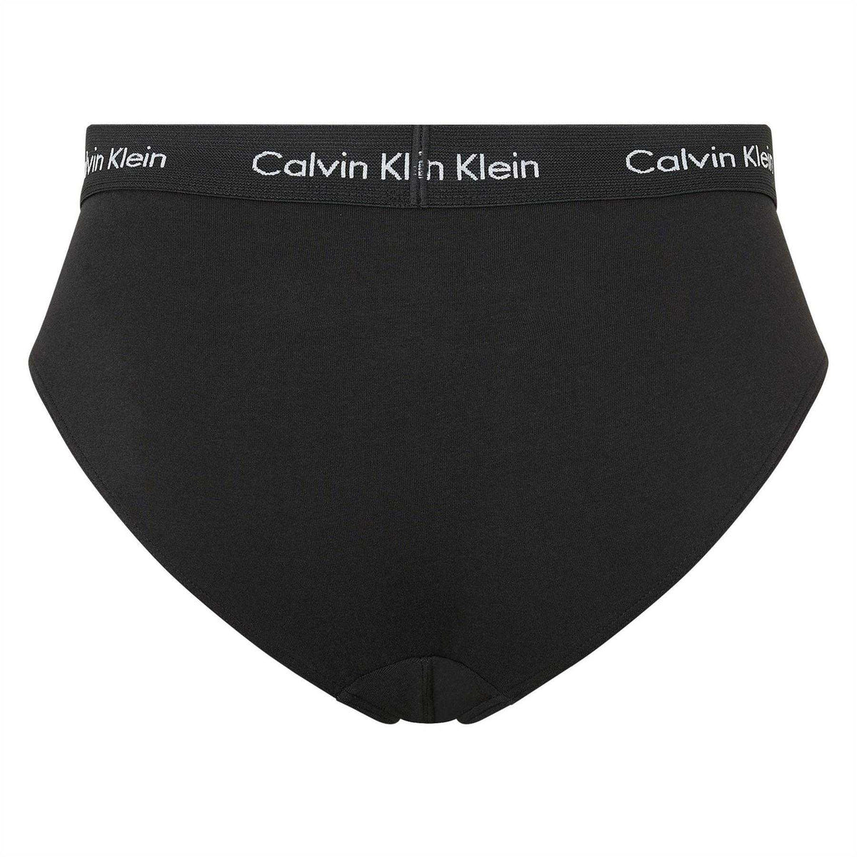 Black-Grey-Blue - Back - Calvin Klein Mens Cotton Blend Briefs (Pack of 3)