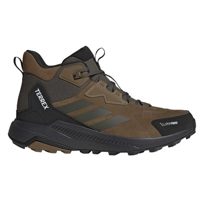 Brown - Front - Adidas Mens Terrex Anylander Leather Hiking Boots
