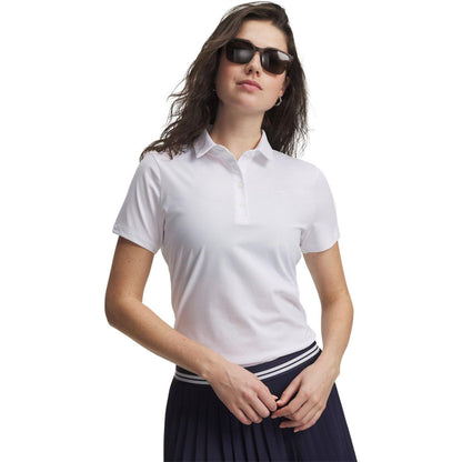 White - Front - Under Armour Womens-Ladies Armourdry Regular Golf Polo Shirt