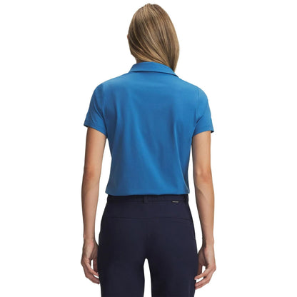 Aegean Blue - Back - Under Armour Womens-Ladies Armourdry Regular Golf Polo Shirt