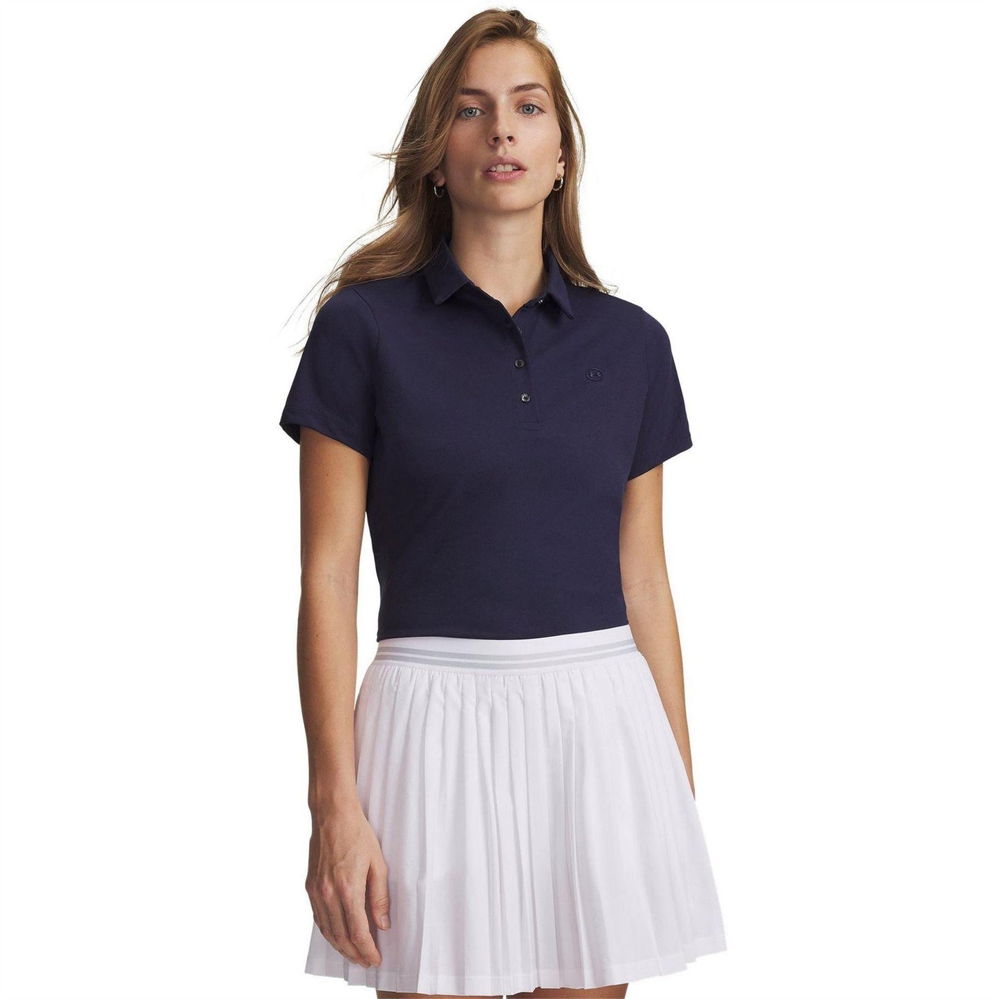 Midnight Navy - Front - Under Armour Womens-Ladies Armourdry Regular Golf Polo Shirt