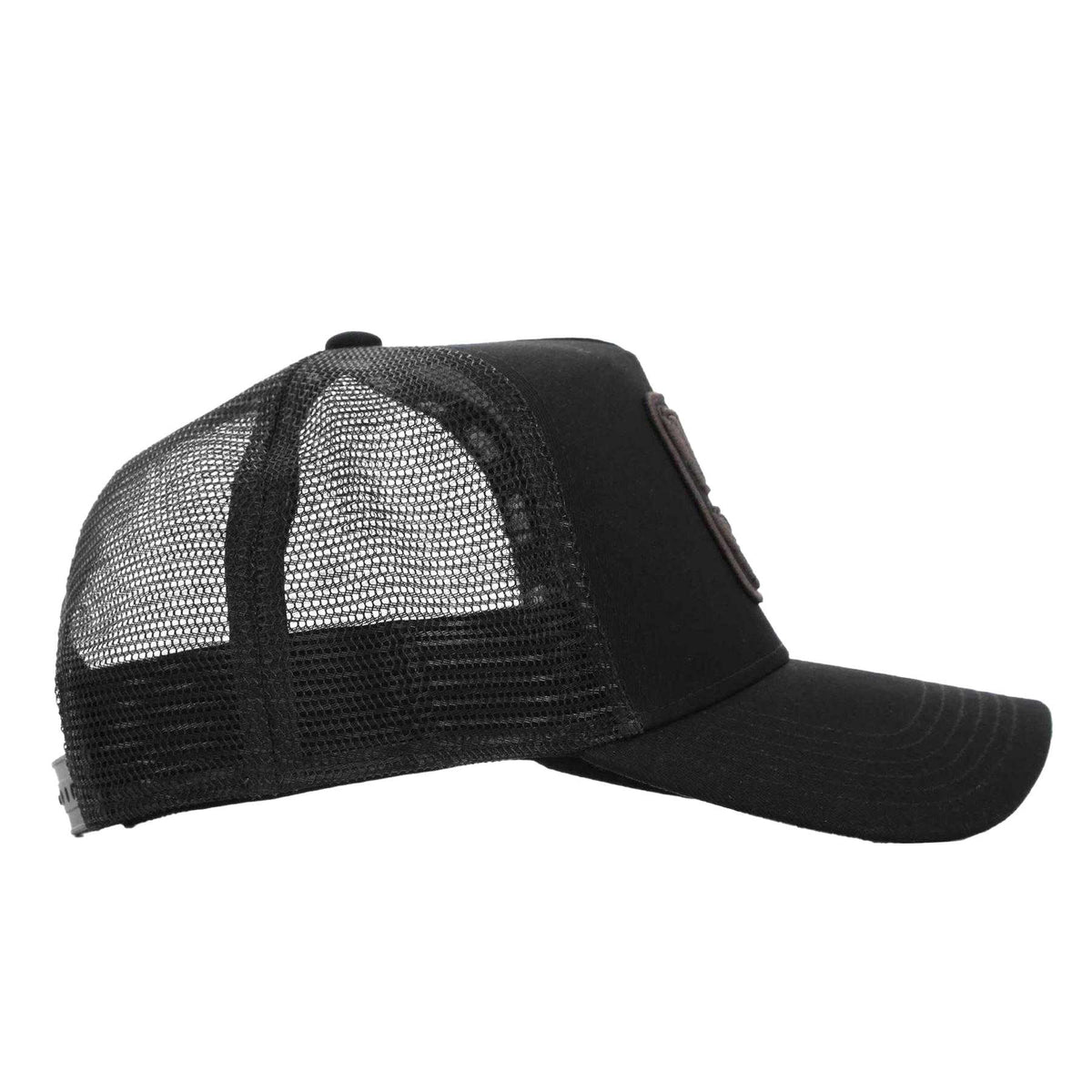 Black - Lifestyle - Societe Noir Mens Box Logo Trucker Cap