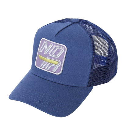 Blue - Front - Societe Noir Mens Box Logo Trucker Cap