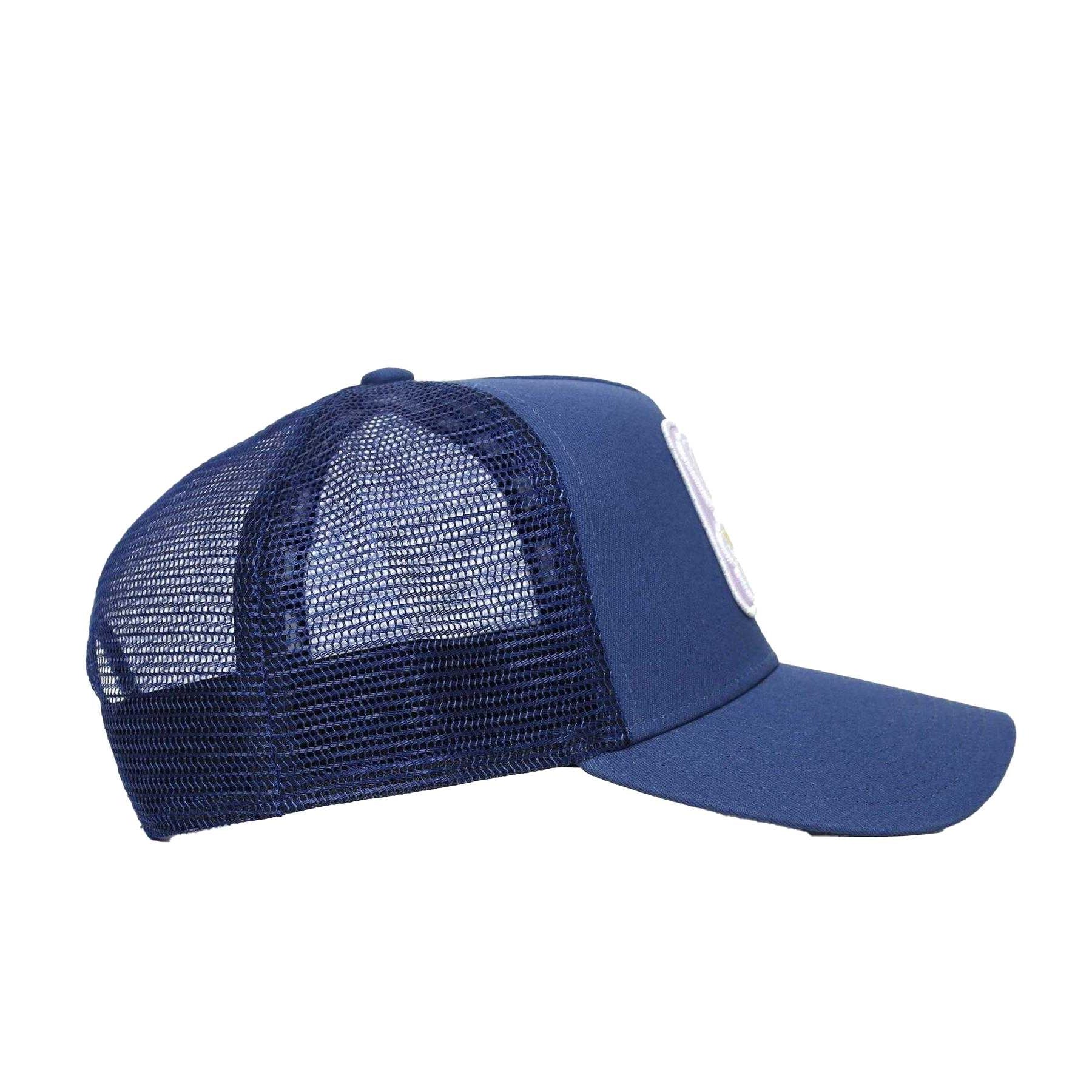 Blue - Lifestyle - Societe Noir Mens Box Logo Trucker Cap