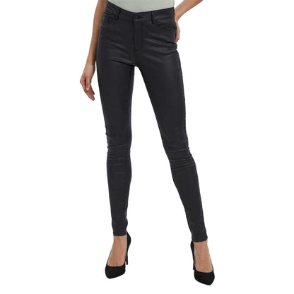 Black - Lifestyle - Vero Moda Womens-Ladies Plain Skinny Trousers