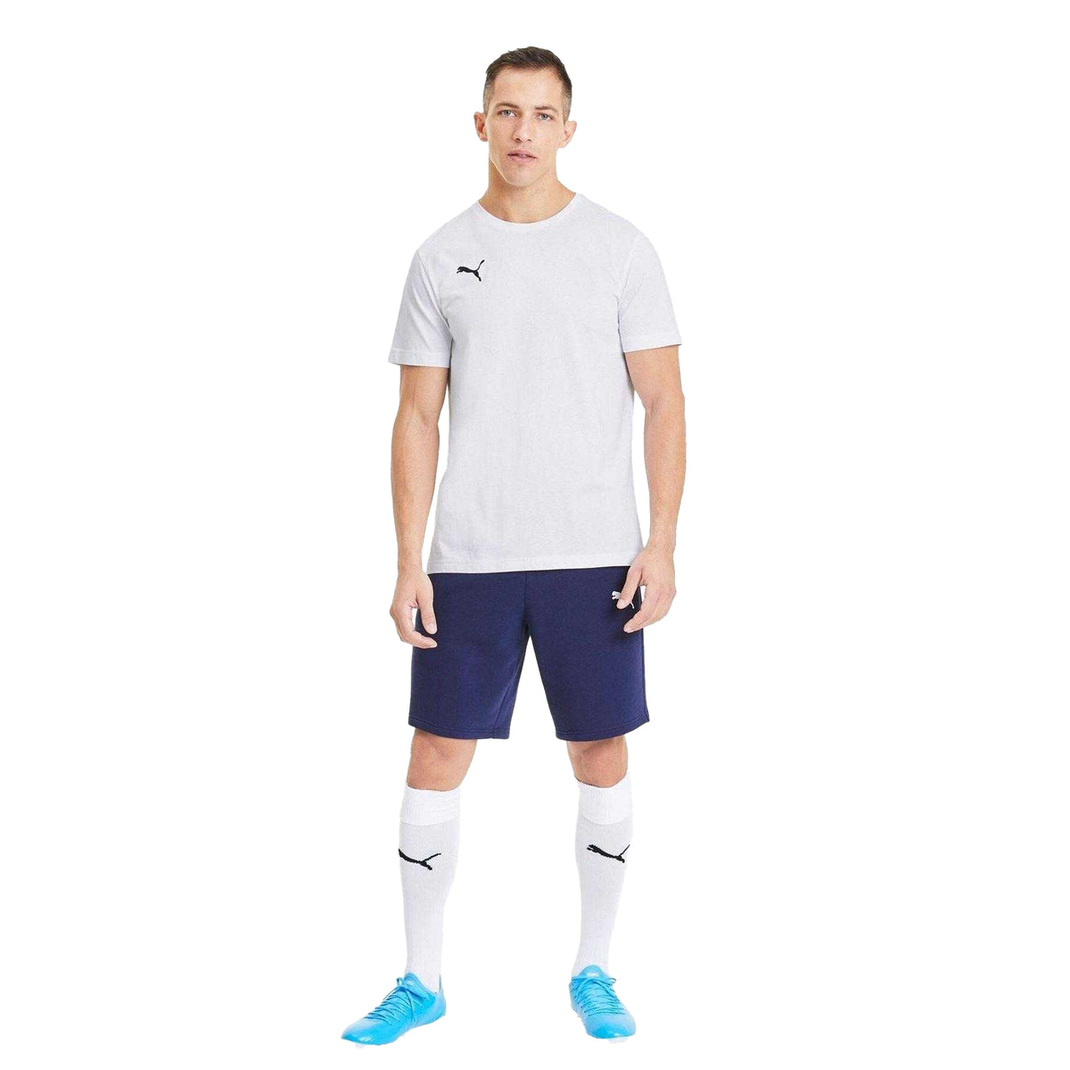 Puma White - Pack Shot - Puma Mens TeamGoal 23 Casuals T-Shirt