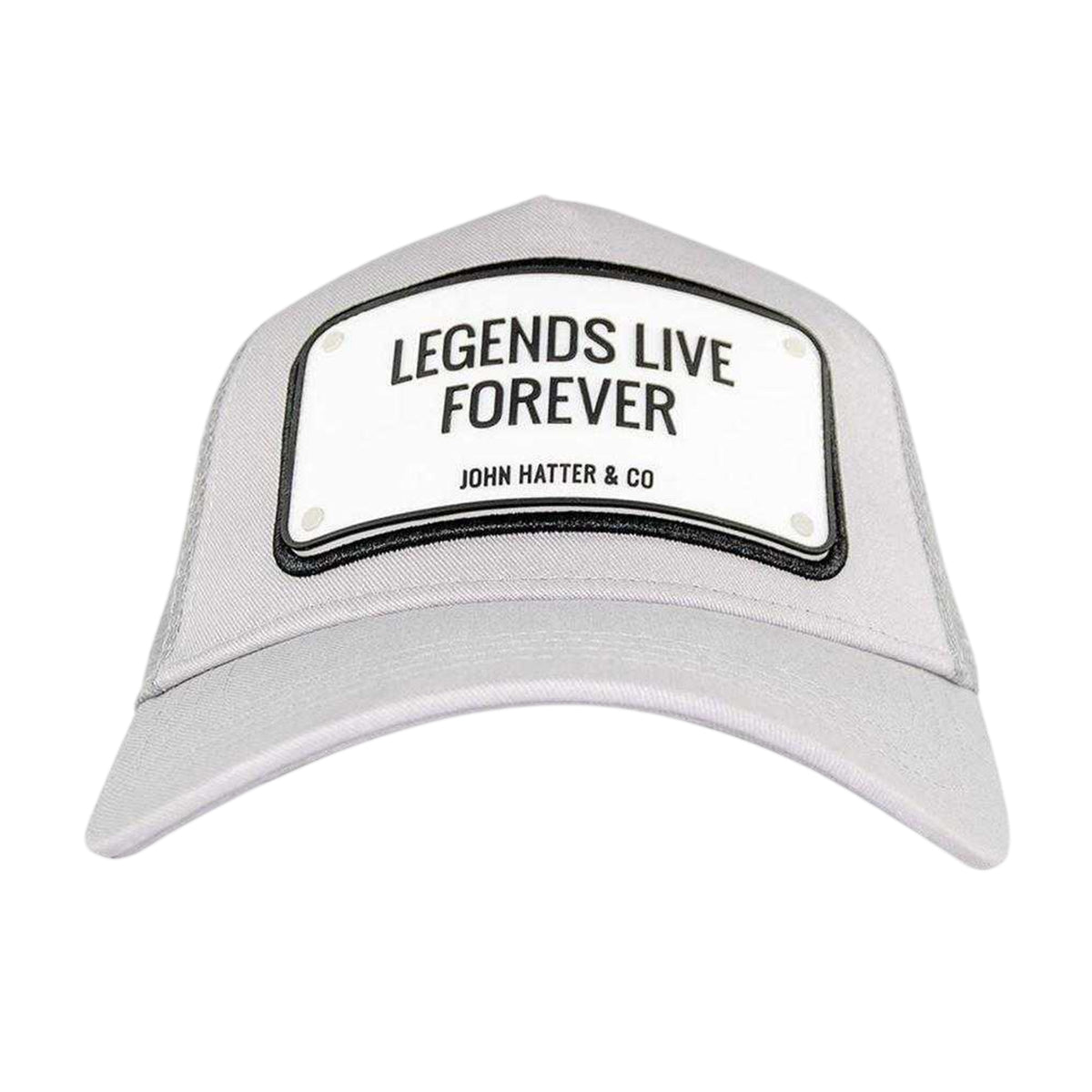Grey - Side - John Hatter Mens Trucker Cap