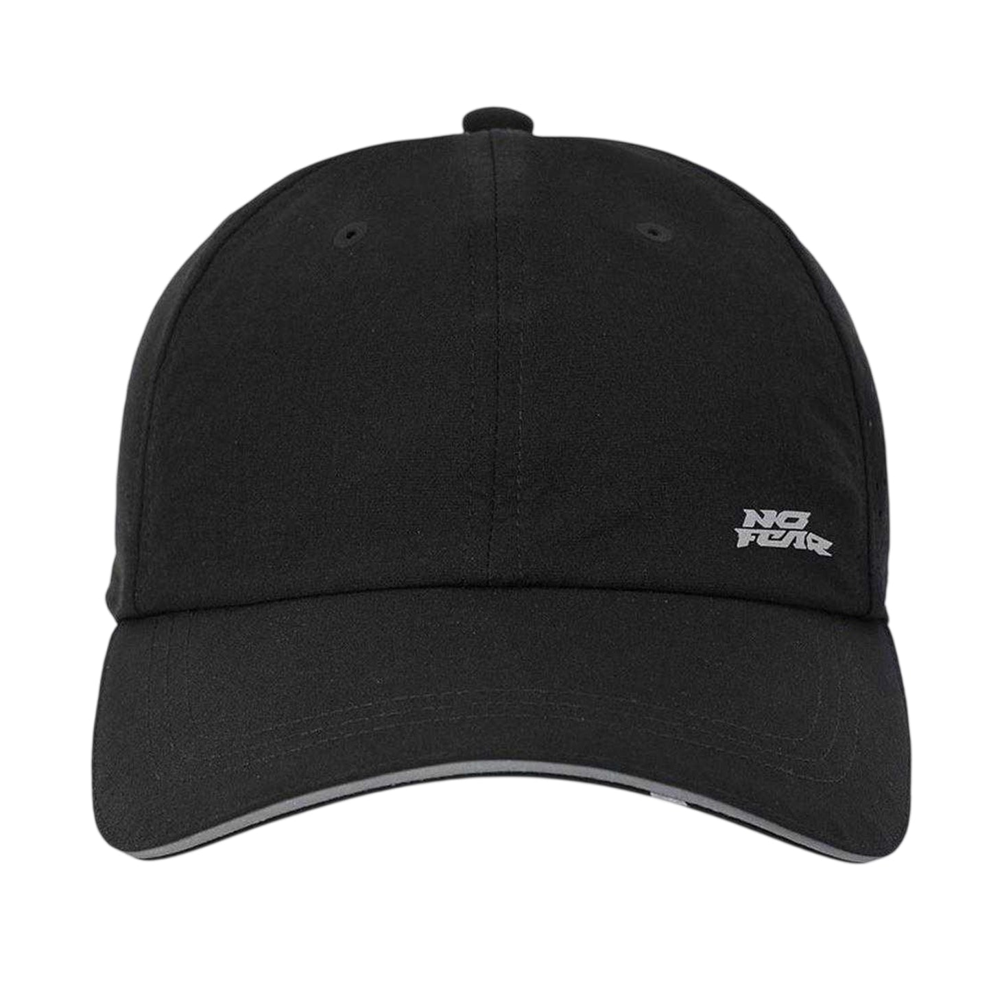Black - Side - No Fear Mens Mesh Baseball Cap