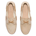 Beige - Pack Shot - Timberland Mens Classic Leather Boat Shoes