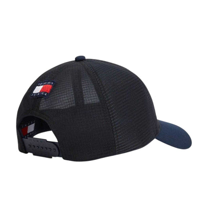 Night Navy - Back - Tommy Hilfiger Mens Embroidered Logo Trucker Cap