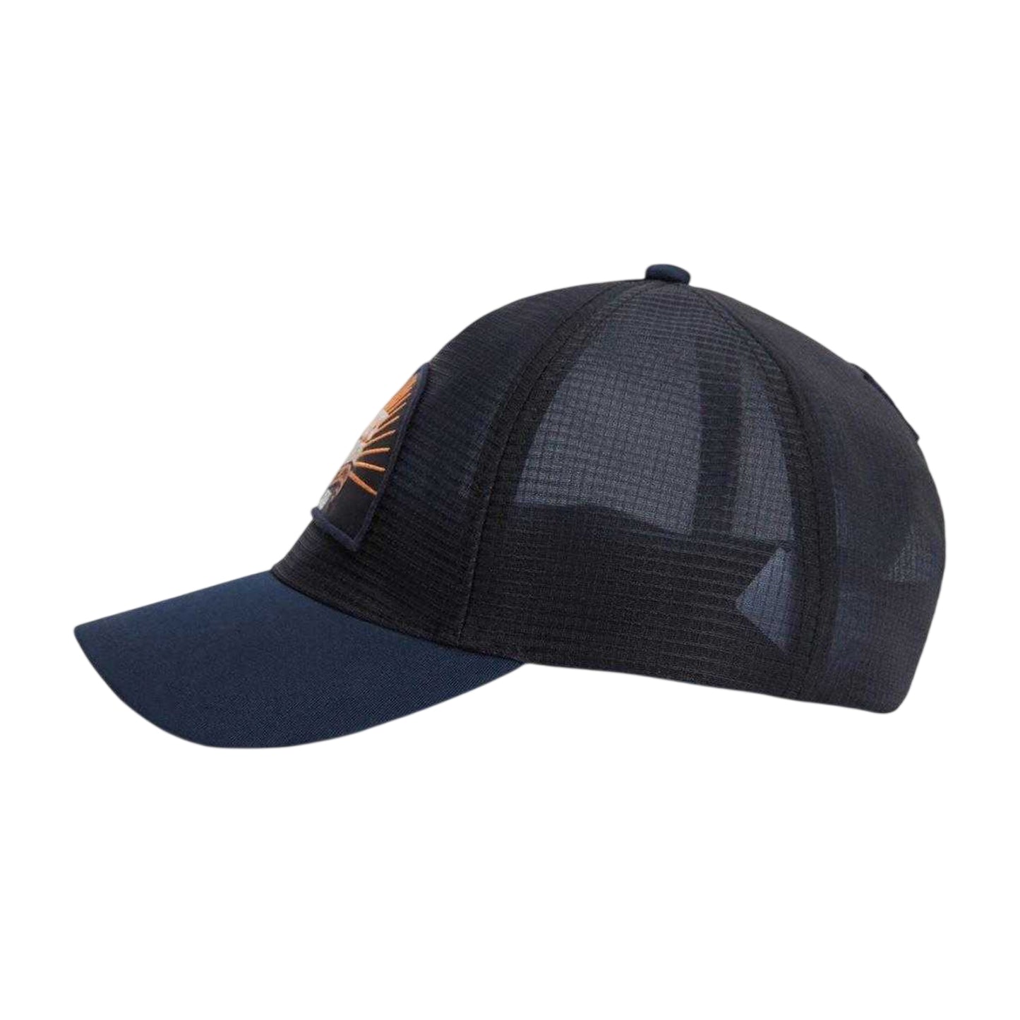Night Navy - Side - Tommy Hilfiger Mens Embroidered Logo Trucker Cap