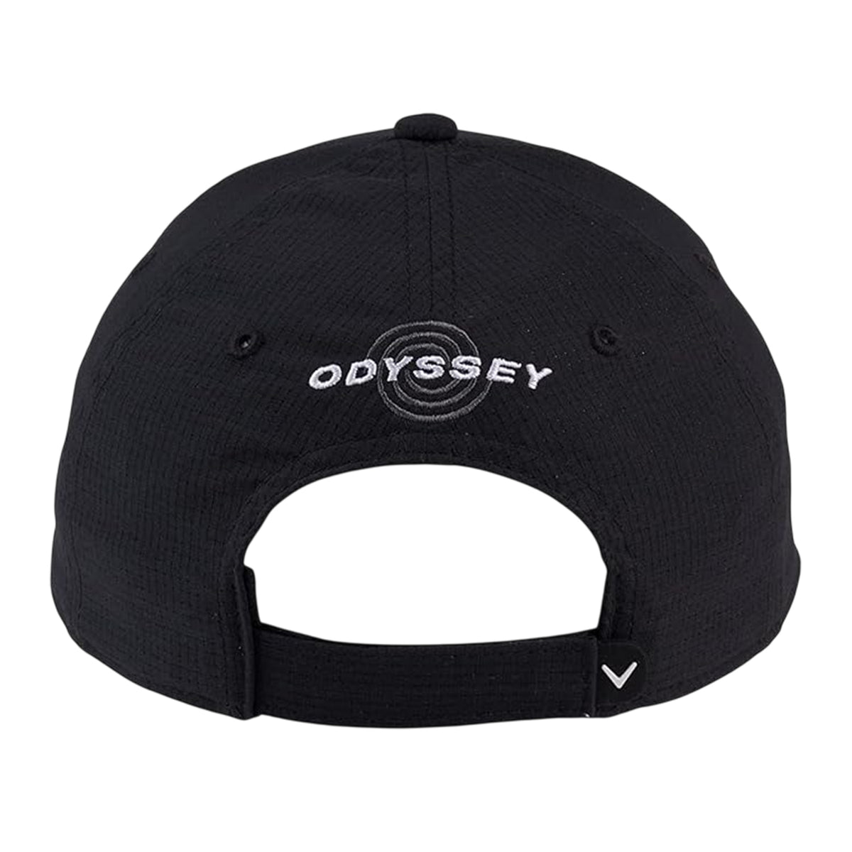 Black-White - Back - Callaway Mens Embroidered Logo Golf Cap