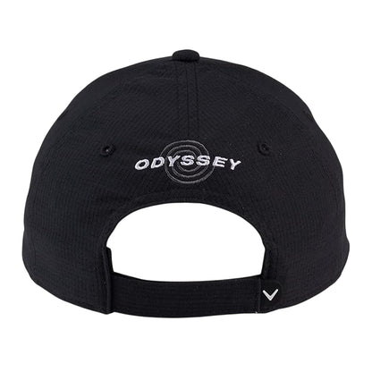 Black-White - Back - Callaway Mens Embroidered Logo Golf Cap