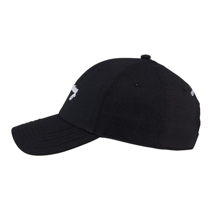 Black-White - Side - Callaway Mens Embroidered Logo Golf Cap