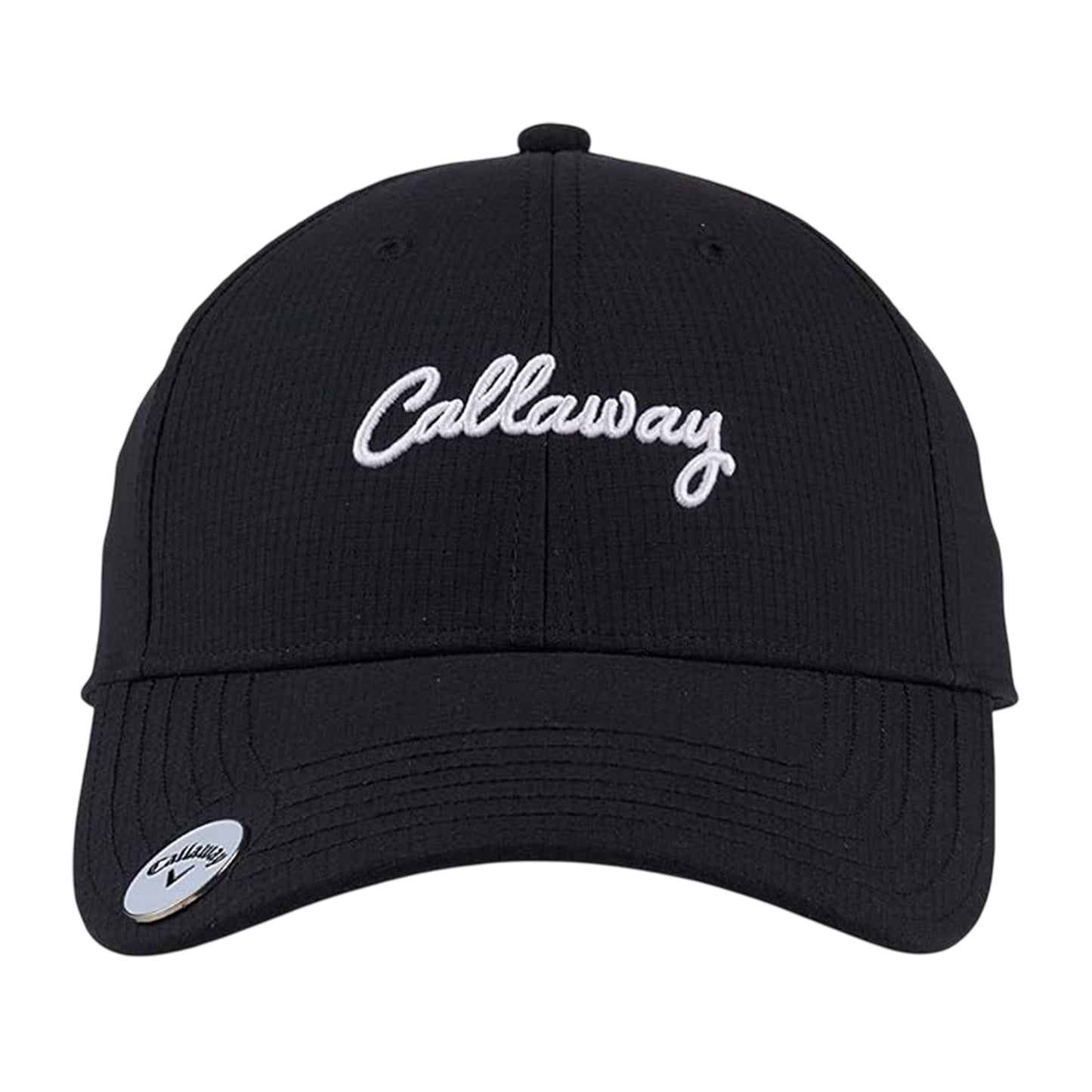 Black-White - Lifestyle - Callaway Mens Embroidered Logo Golf Cap