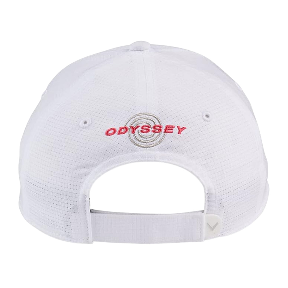 White-Coral - Back - Callaway Mens Embroidered Logo Golf Cap