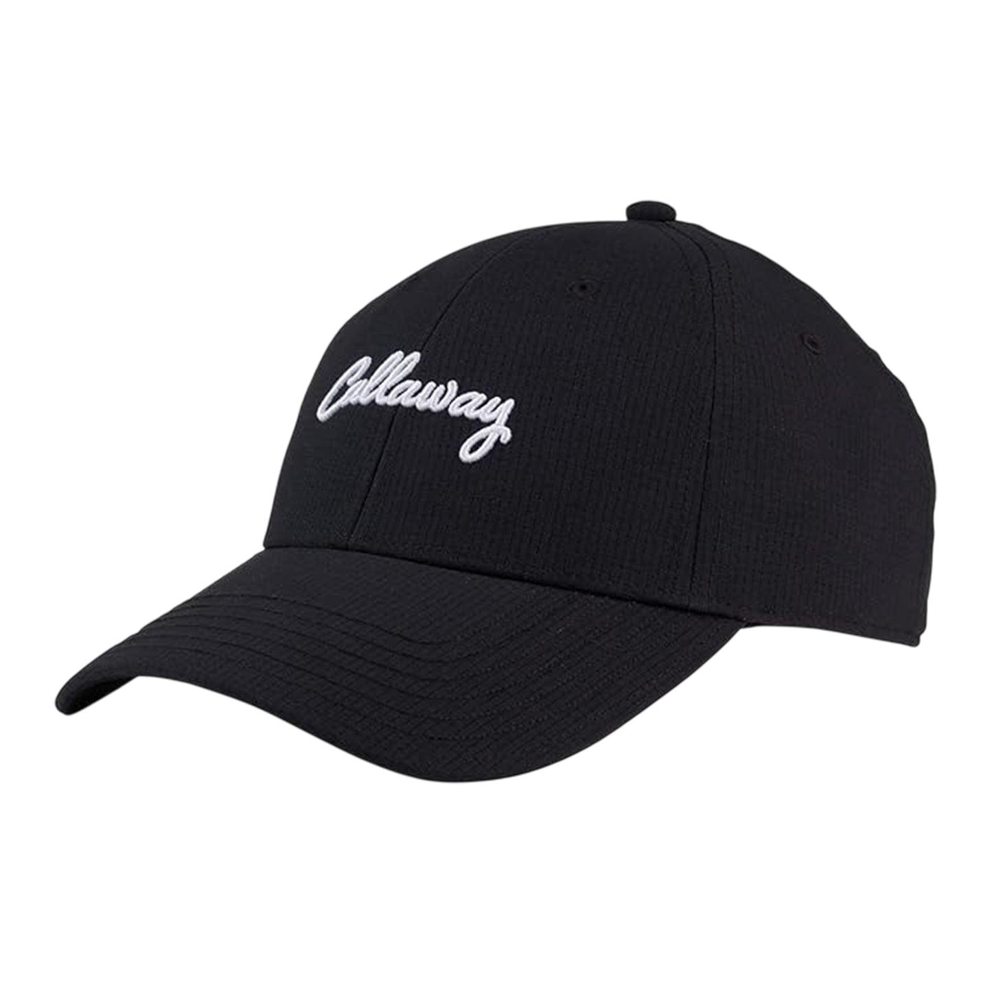 Black-White - Front - Callaway Mens Embroidered Logo Golf Cap