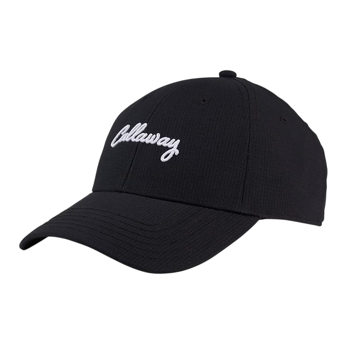 Black-White - Front - Callaway Mens Embroidered Logo Golf Cap