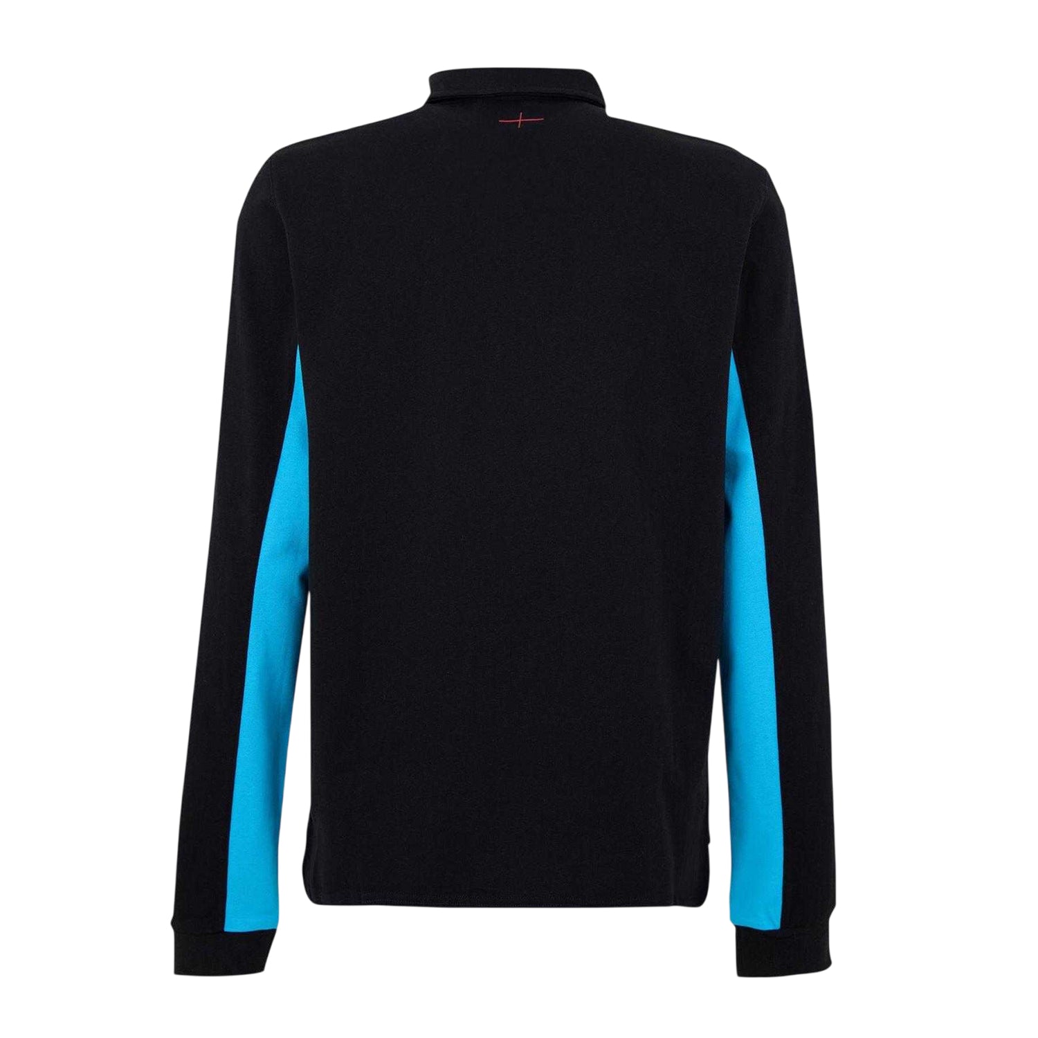 Black-Blue - Back - Castore Mens 2025 England Rugby Long-Sleeved Polo Shirt
