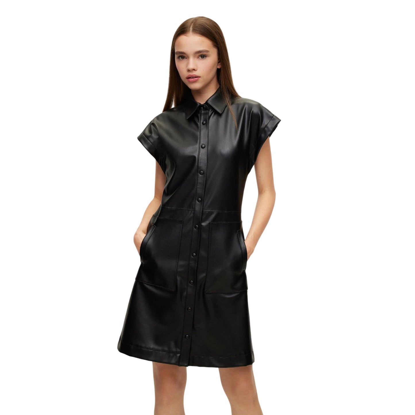 Black - Lifestyle - Hugo Womens-Ladies Kestia-1 Dress