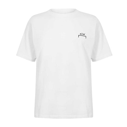 White - Front - A-COLD-WALL Mens Follet Logo T-Shirt