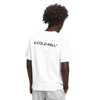 White - Lifestyle - A-COLD-WALL Mens Follet Logo T-Shirt