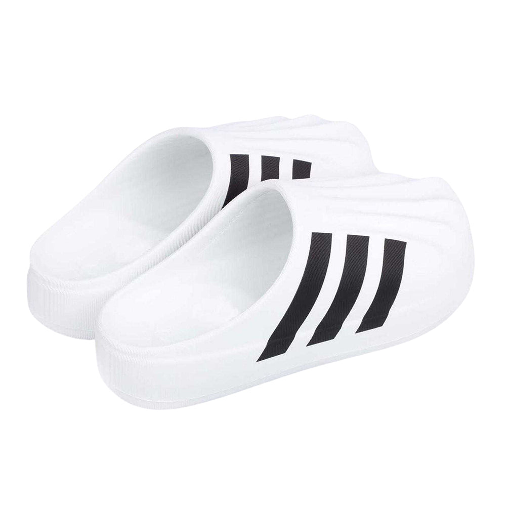 White-Black - Back - Adidas Womens-Ladies Adifom Superstar Mules
