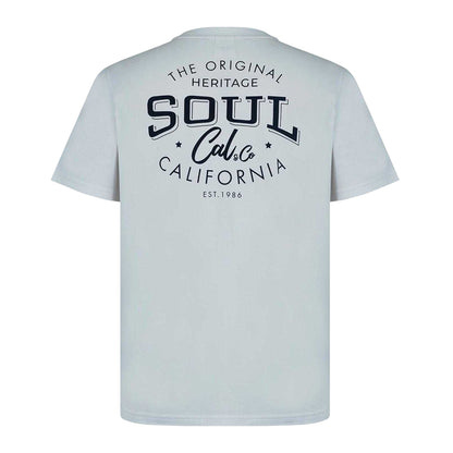 White-Heritage - Back - SoulCal Mens Printed Logo Regular T-Shirt