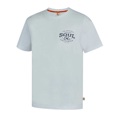 White-Heritage - Side - SoulCal Mens Printed Logo Regular T-Shirt