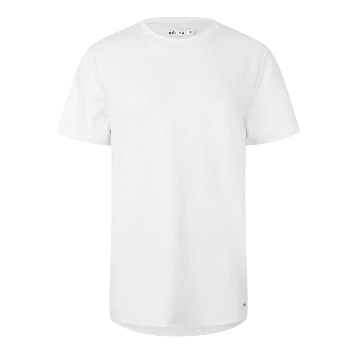 White - Front - Belier Mens Premium Logo T-Shirt