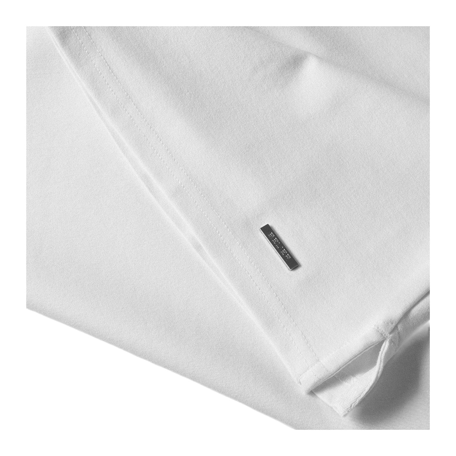 White - Side - Belier Mens Premium Logo T-Shirt