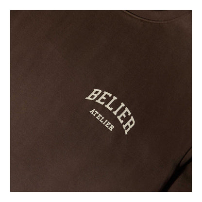 Brown-Ecru - Side - Belier Mens Campus Atelier T-Shirt