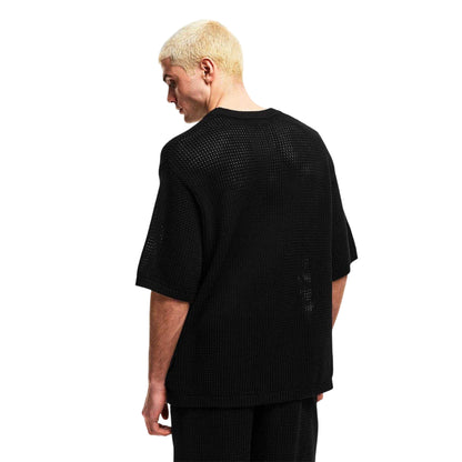 Black - Lifestyle - Belier Mens Logo Knitted T-Shirt