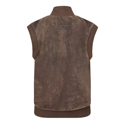 Black - Back - Fear Of God Essentials Womens-Ladies Sweater Vest