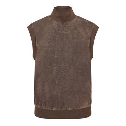 Black - Front - Fear Of God Essentials Womens-Ladies Sweater Vest