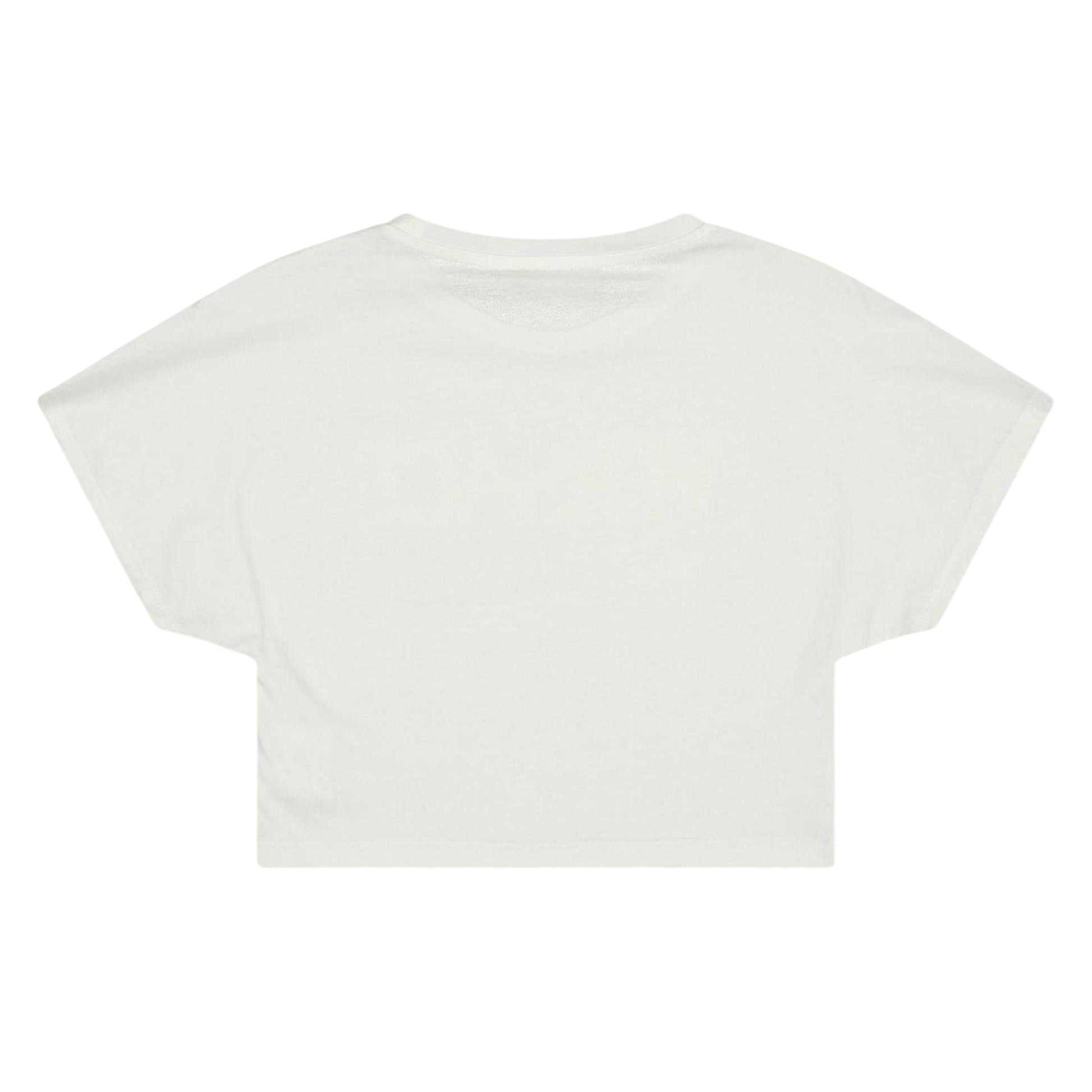 White - Back - Versace Girls Soft Crop Top