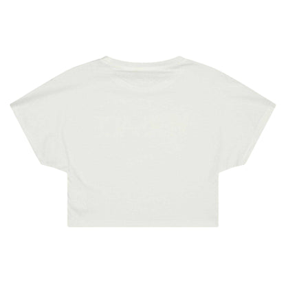 White - Back - Versace Girls Soft Crop Top