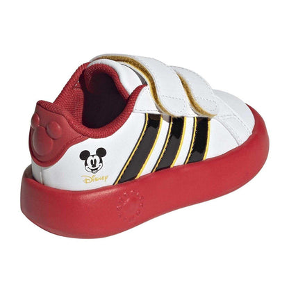 White - Back - Mickey Mouse Mens Mickey Mouse Hook and Loop Trainers