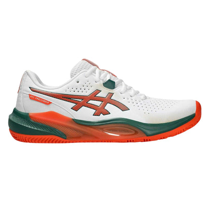 White-Orange - Front - Asics Mens Challenger 15 Trainers