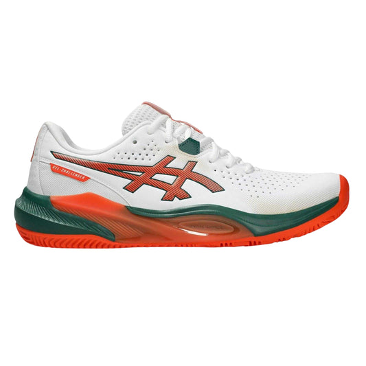 White-Orange - Front - Asics Mens Challenger 15 Trainers