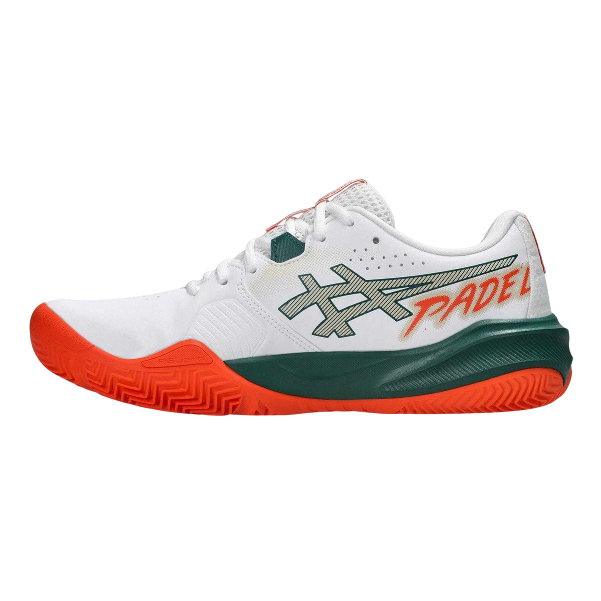 White-Orange - Side - Asics Mens Challenger 15 Trainers