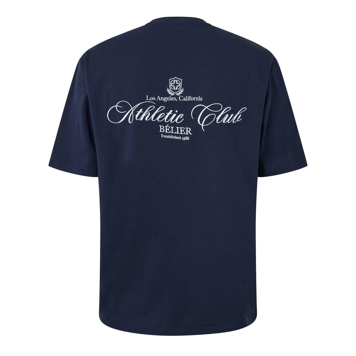 Navy - Back - Belier Mens Printed Athletic T-Shirt