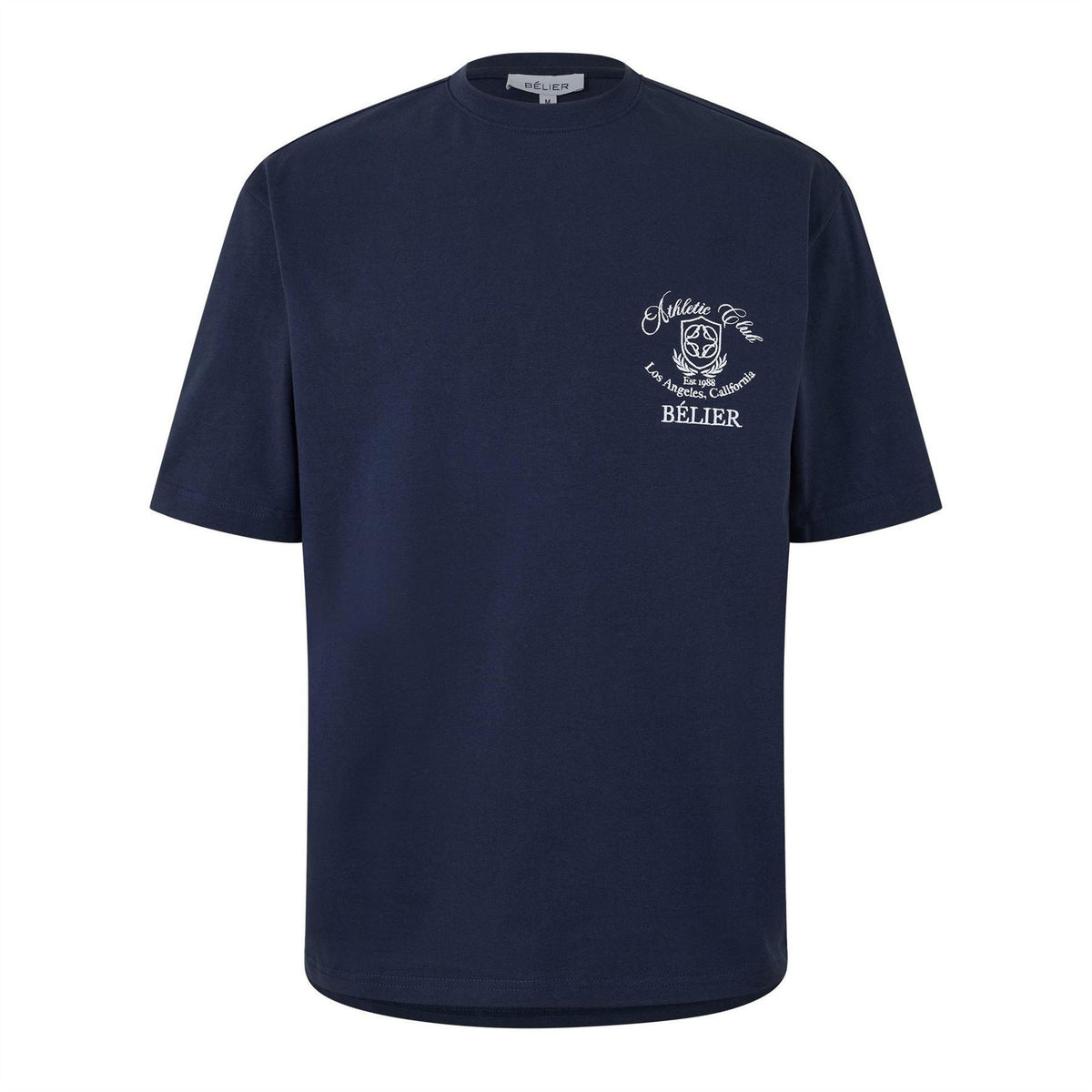 Navy - Front - Belier Mens Printed Athletic T-Shirt