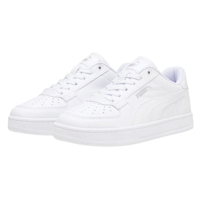 White - Side - Puma Childrens-Kids 2.0 Leopard Print Trainers