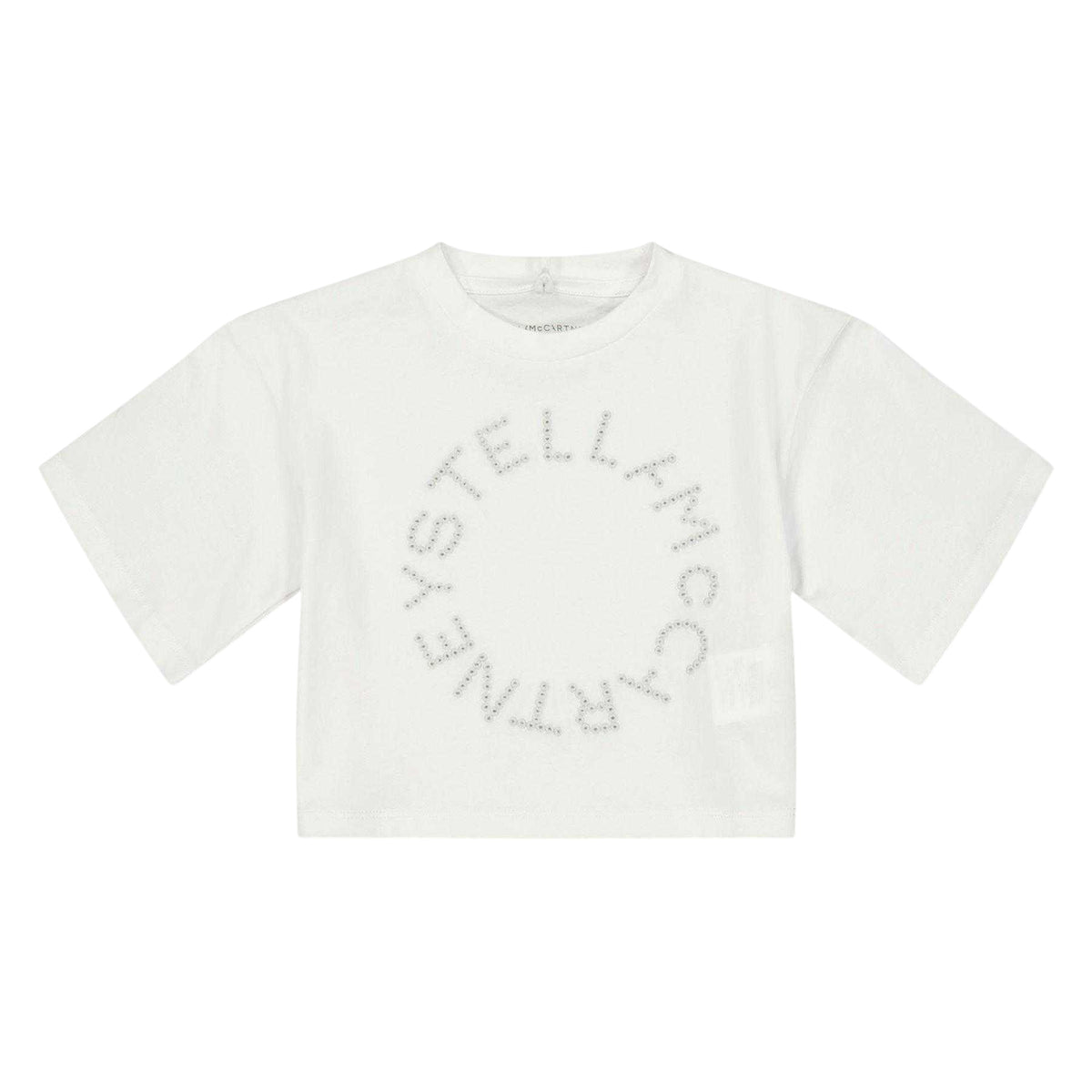 White - Front - Stella McCartney Girls Cropped Crop Top