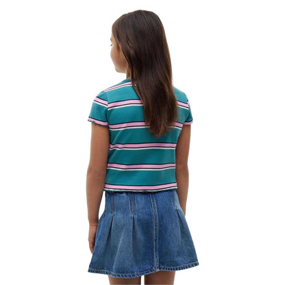 Teal - Back - Tommy Hilfiger Girls Crop Top